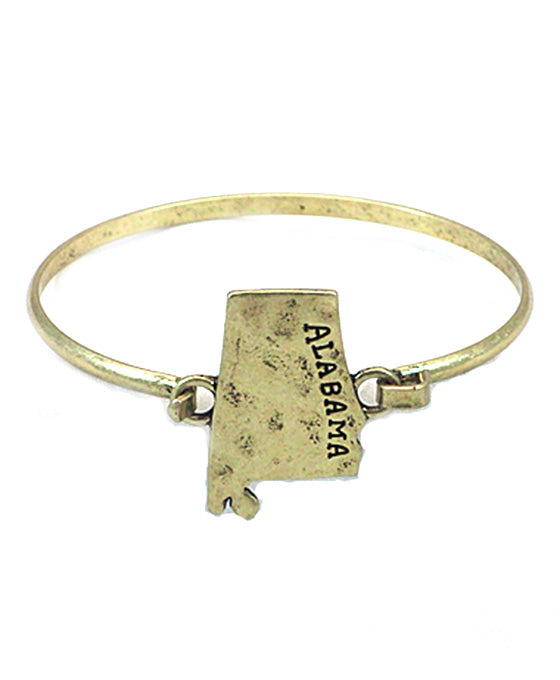 Alabama State Wire Bracelet