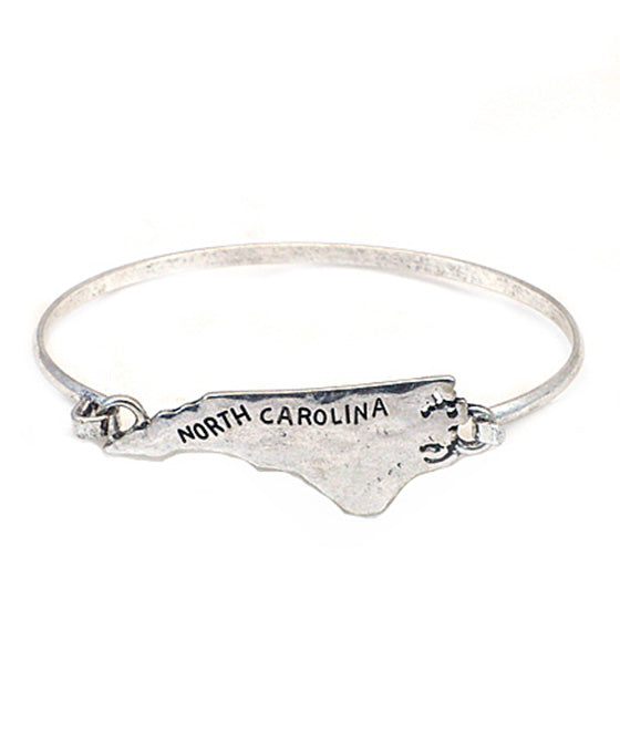 North Caroline State Wire Bracelet