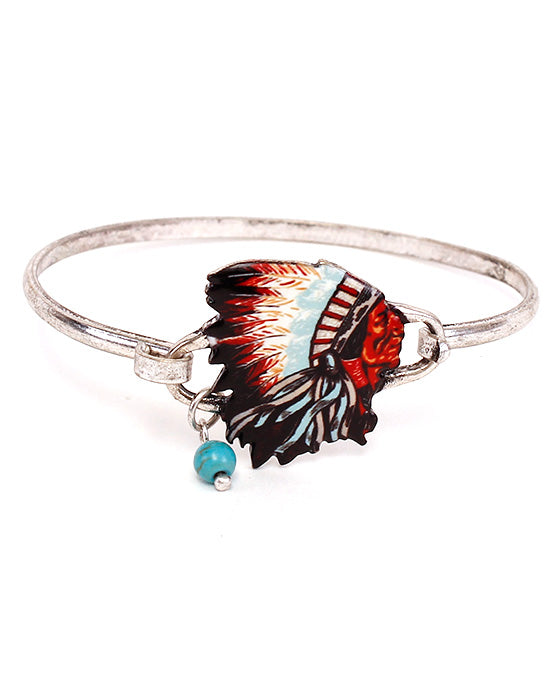 Indian Chief Wire Bracelet