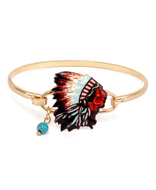 Indian Chief Wire Bracelet