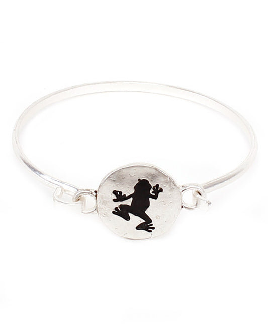 Frog Silhouette Wire Bracelet