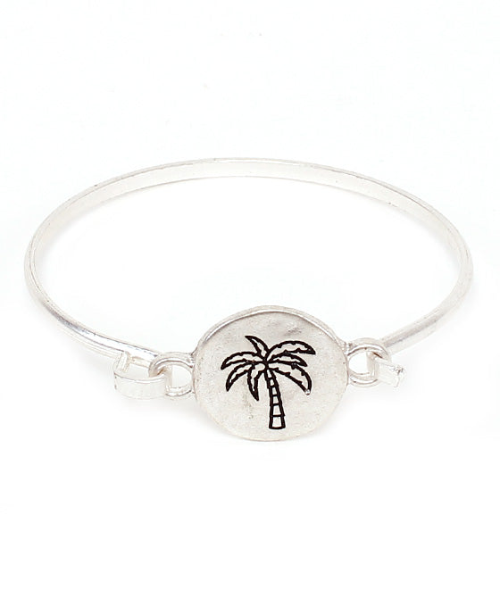 Palm Tree Wire Bracelet