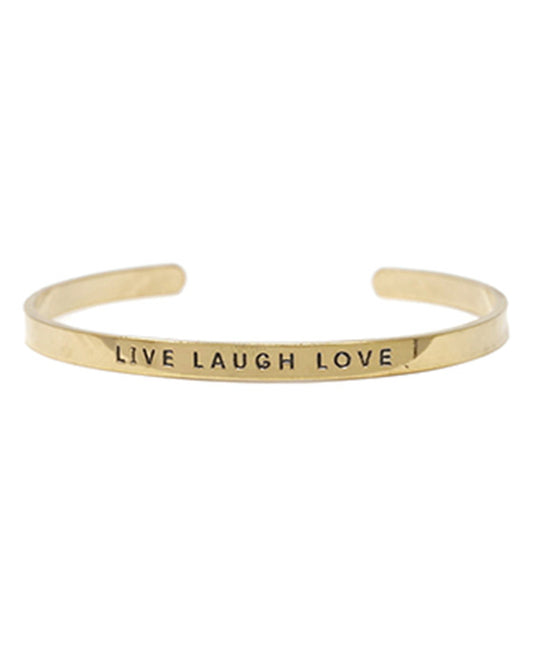 LIVE LAUGH LOVE Inspirational Bracelet