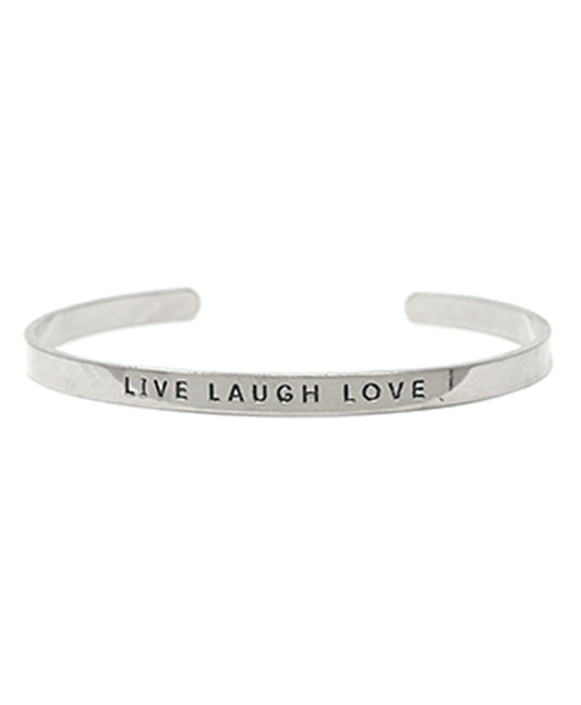 LIVE LAUGH LOVE Inspirational Bracelet