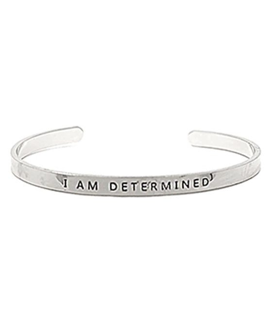 I AM DETERMINED Motivational Bracelet