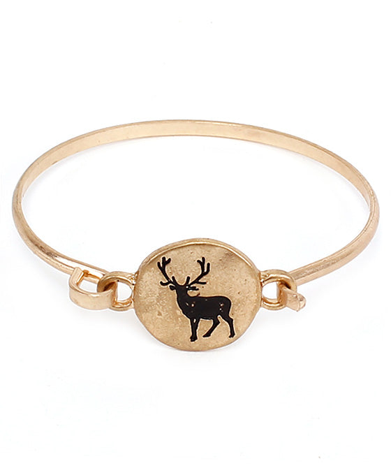 Deer Silhouette Wire Bracelet