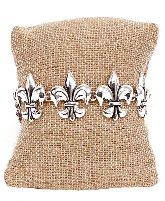 Fleur De Lis Magnetic Bracelet