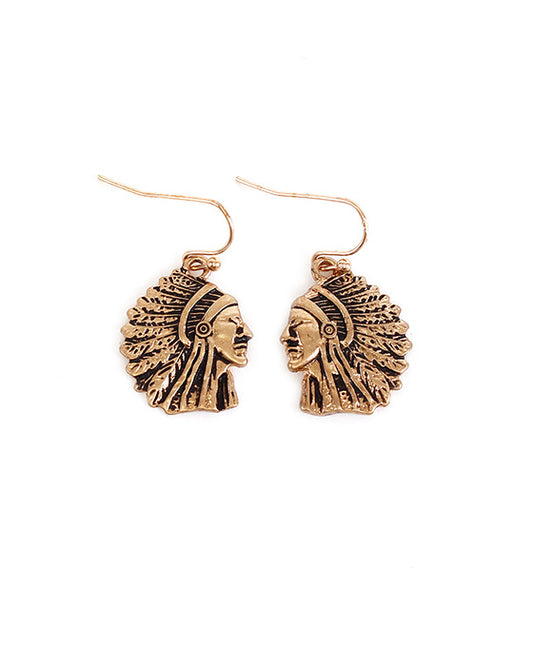 Indian Chief Earring