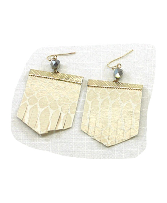 Fashion Leather Earring