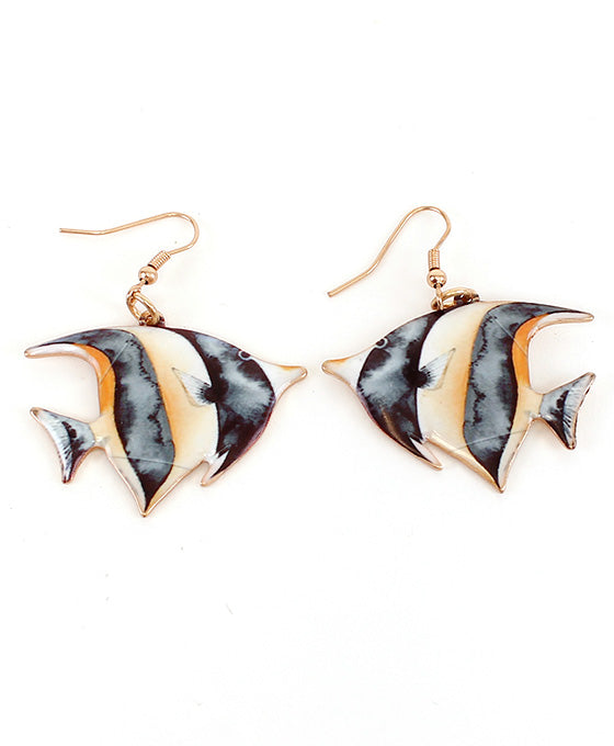 Angel Fish Print Earring