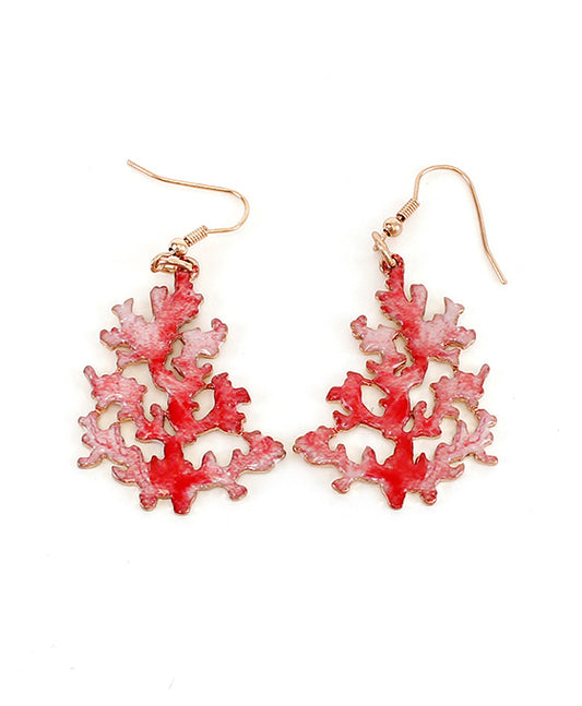 Coral Reef Print Earring