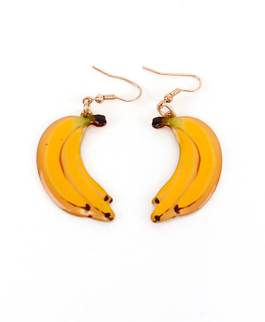 Banana Print Earring