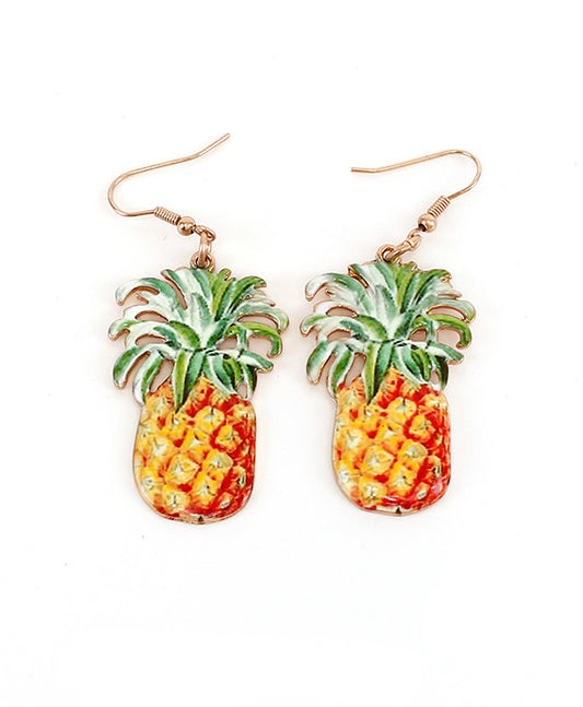 Pineapple Print Earring