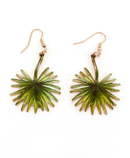 Palm tree Leaf Print Earring