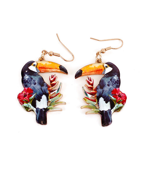 Toucan Print Earring