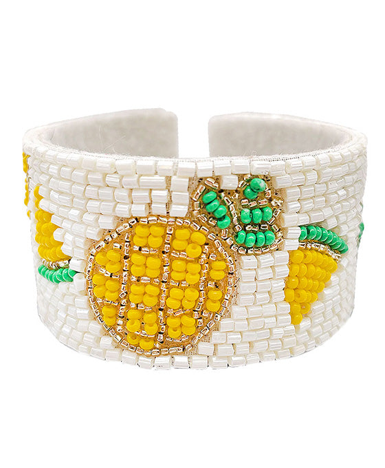 Beaded Pineapple Cuff