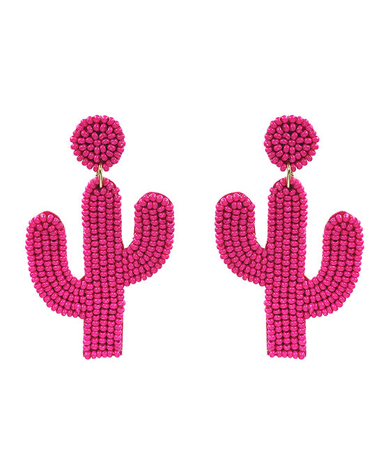 Cactus Seed Bead Earring