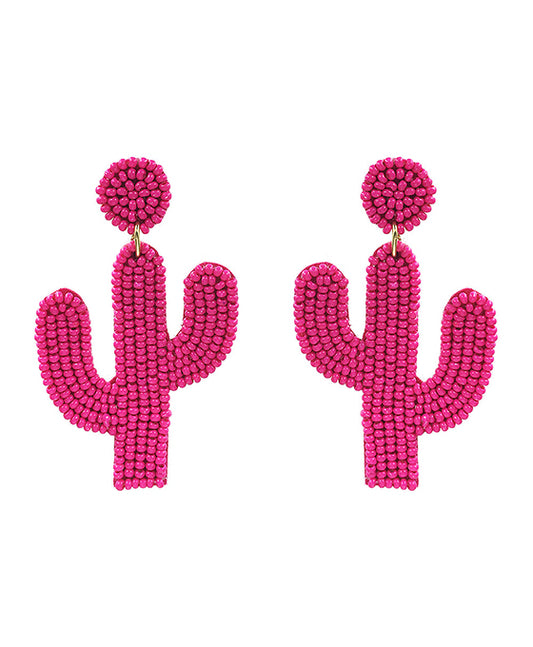 Cactus Seed Bead Earring