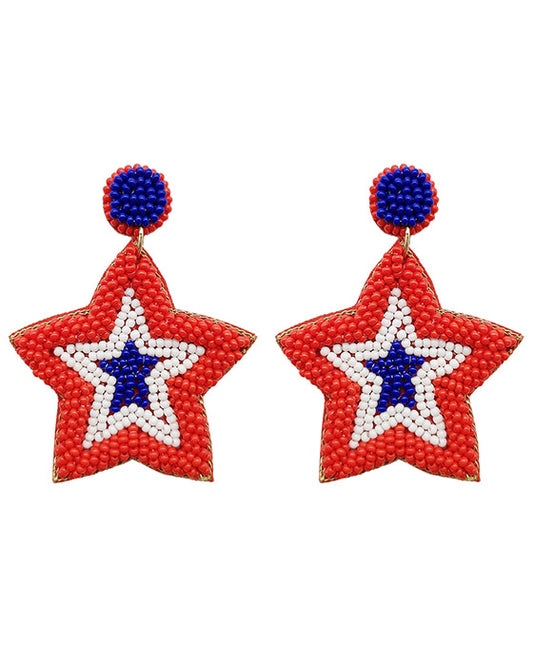 Star Seed Beaded Earring