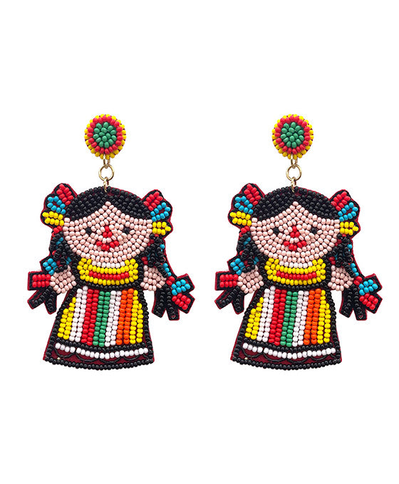 Mexican Seed Beaded Earring