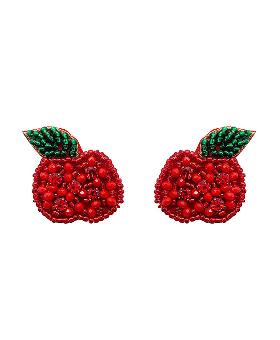 Tropical Fruit Beaded Earring