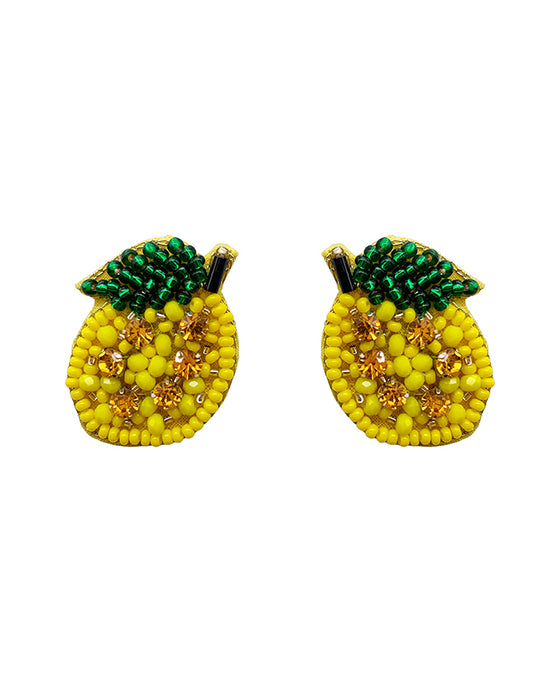 Tropical Fruit Beaded Earring