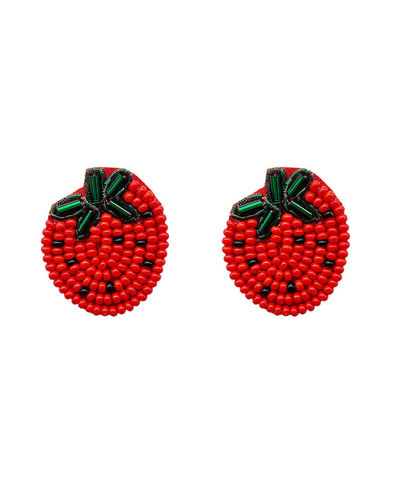 Tropical Fruit Beaded Earring