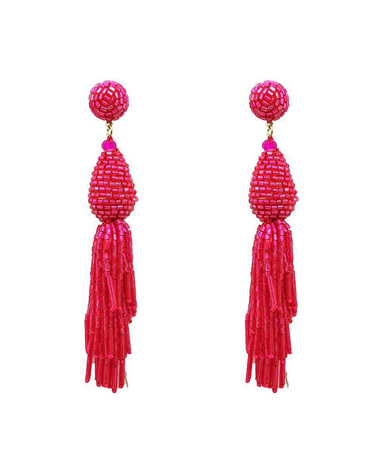 Beaded Tassel Earring