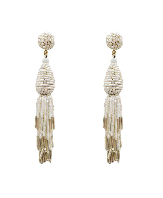 Beaded Tassel Earring