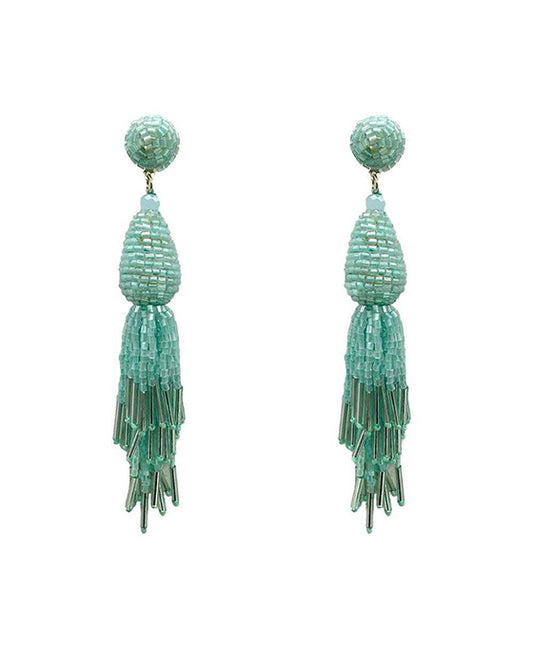 Beaded Tassel Earring