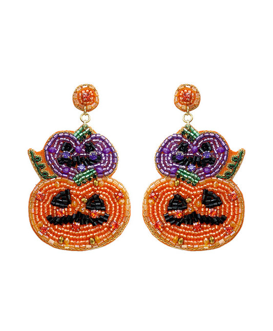 Halloween Pumpkin Earring