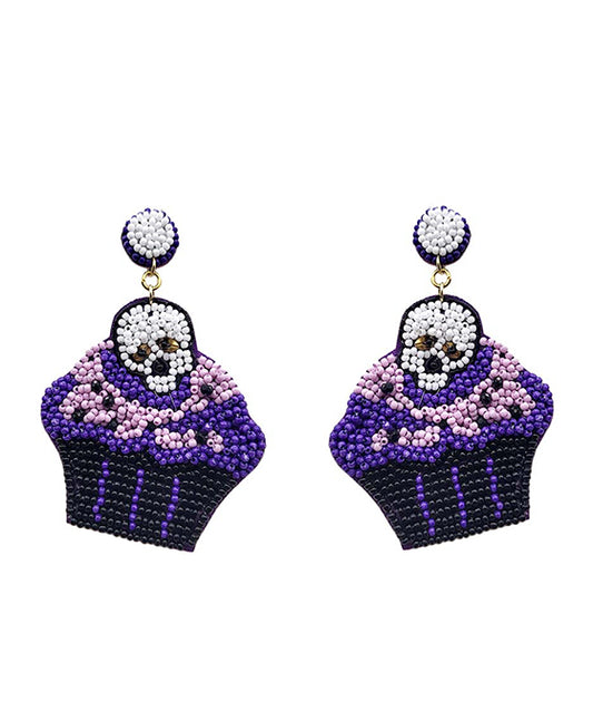 Halloween Cupcake Earring