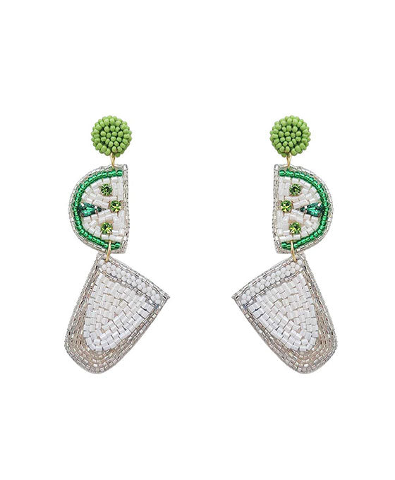 Beaded Liquor Shot Earring