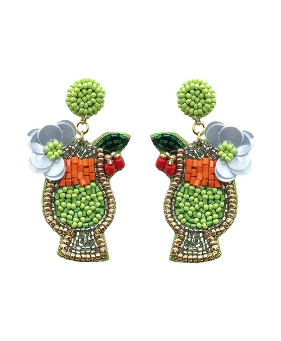 Beaded Cocktail Earring