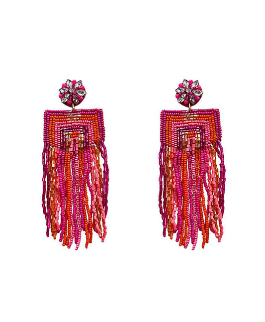 Beaded Tassel Earring