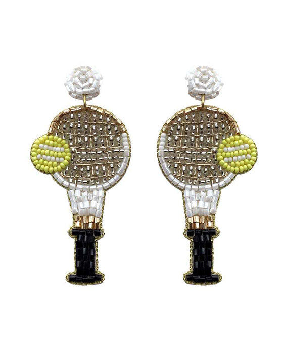 Beaded Tennis Earring