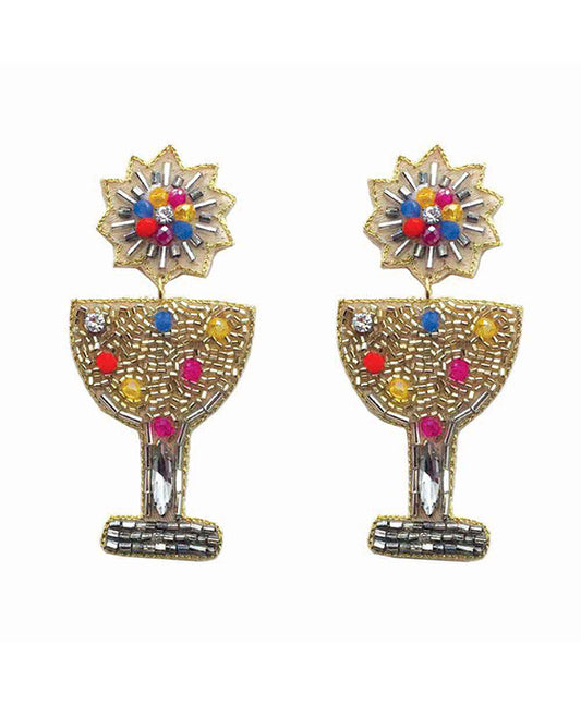 Beaded Cocktail Earring