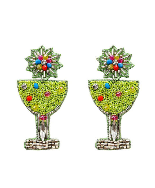 Beaded Cocktail Earring