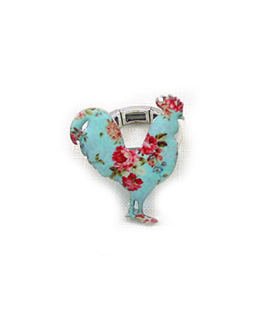 Rooster Floral Ring