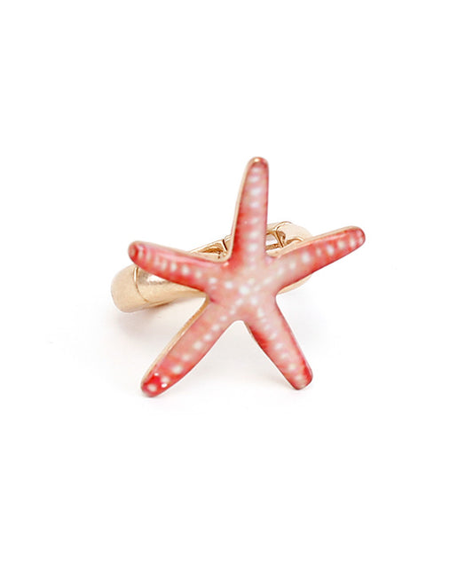 Starfish Print Ring