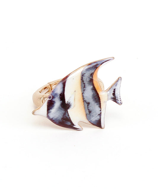 Angel Fish Print Ring