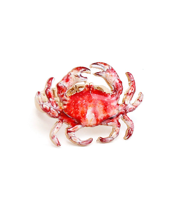 Crab Print Ring