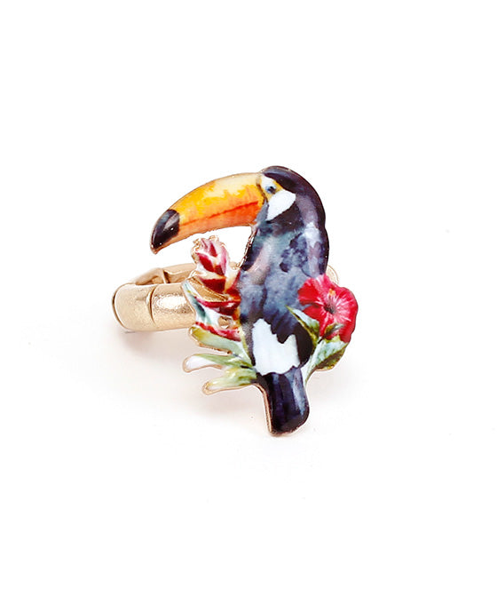 Toucan Print Ring