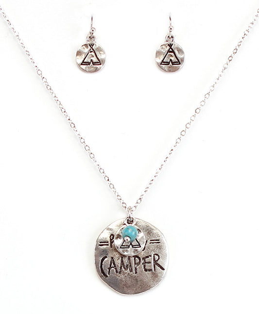 HAPPY CAMPER Necklace Set