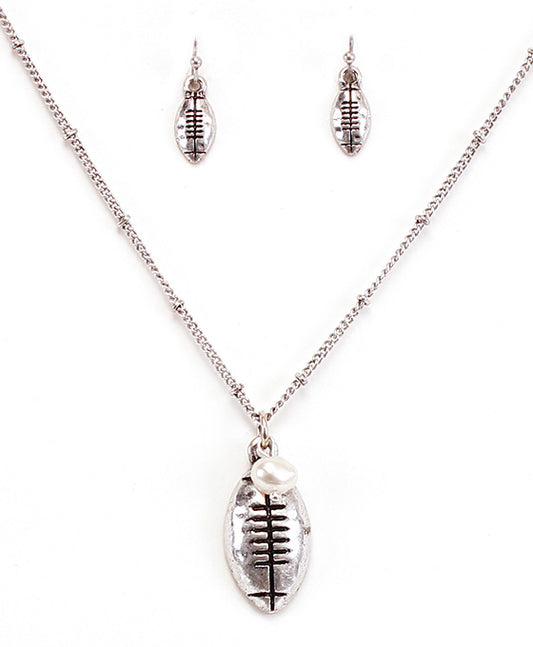 Football Necklace Set