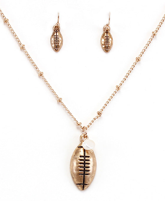 Football Necklace Set