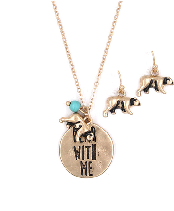 BEAR WITH ME Necklace Set