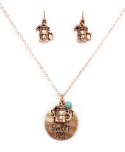 SWEETER THAN SWEET TEA Necklace Set