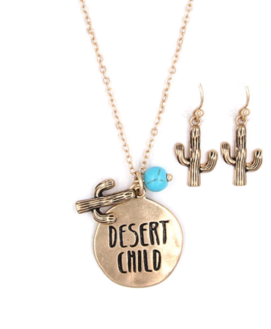 Message Necklace Set - DESERT CHILD