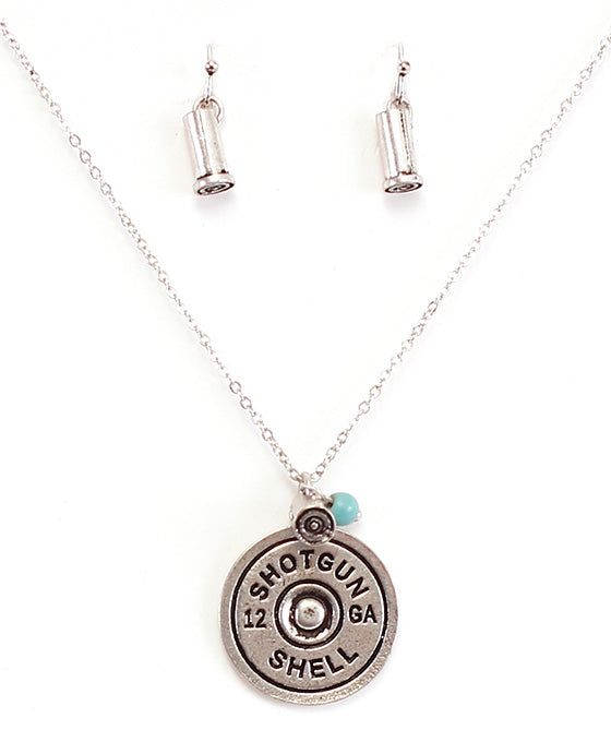 Shotgun Shell Necklace Set